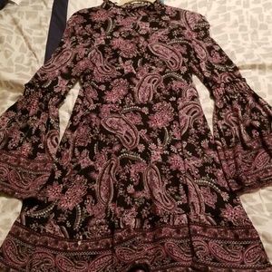 Boho bell sleeve antique paisley dress👗SALE👜